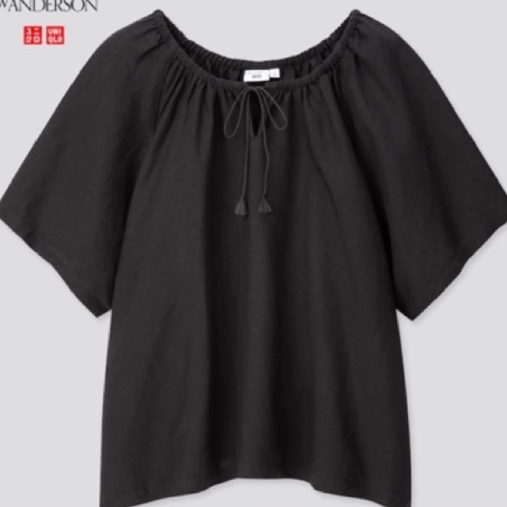 JW Anderson Uniqlo Linen Blend Tie Top